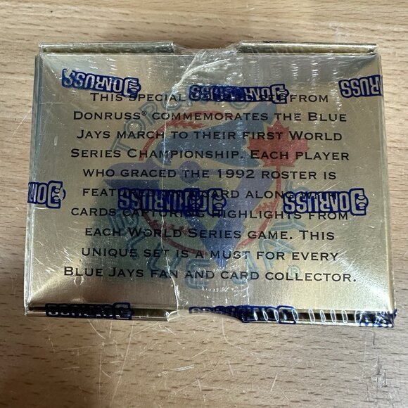 1992 Donruss Toronto Blue Jays Championship Season Commemorative Set, sealed WAX - Picture 2 of 2